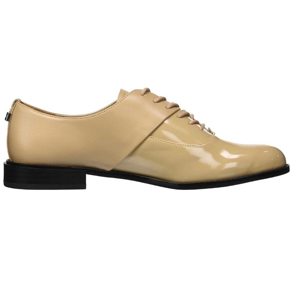 Calvin Klein Aracely Oxfords Loafers Patent Leather Tan Size 8 - Picture 16 of 16
